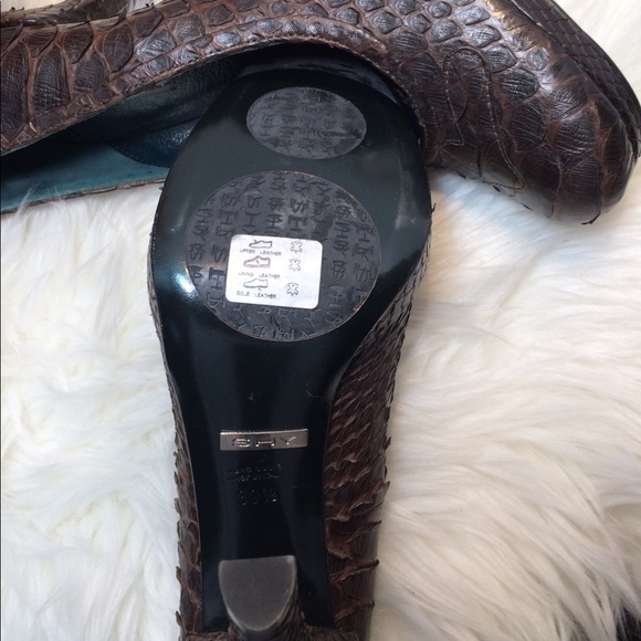 SHY Snakeskin Pumps Shoes(Made In Italy)NWOT - Picture 5 of 5